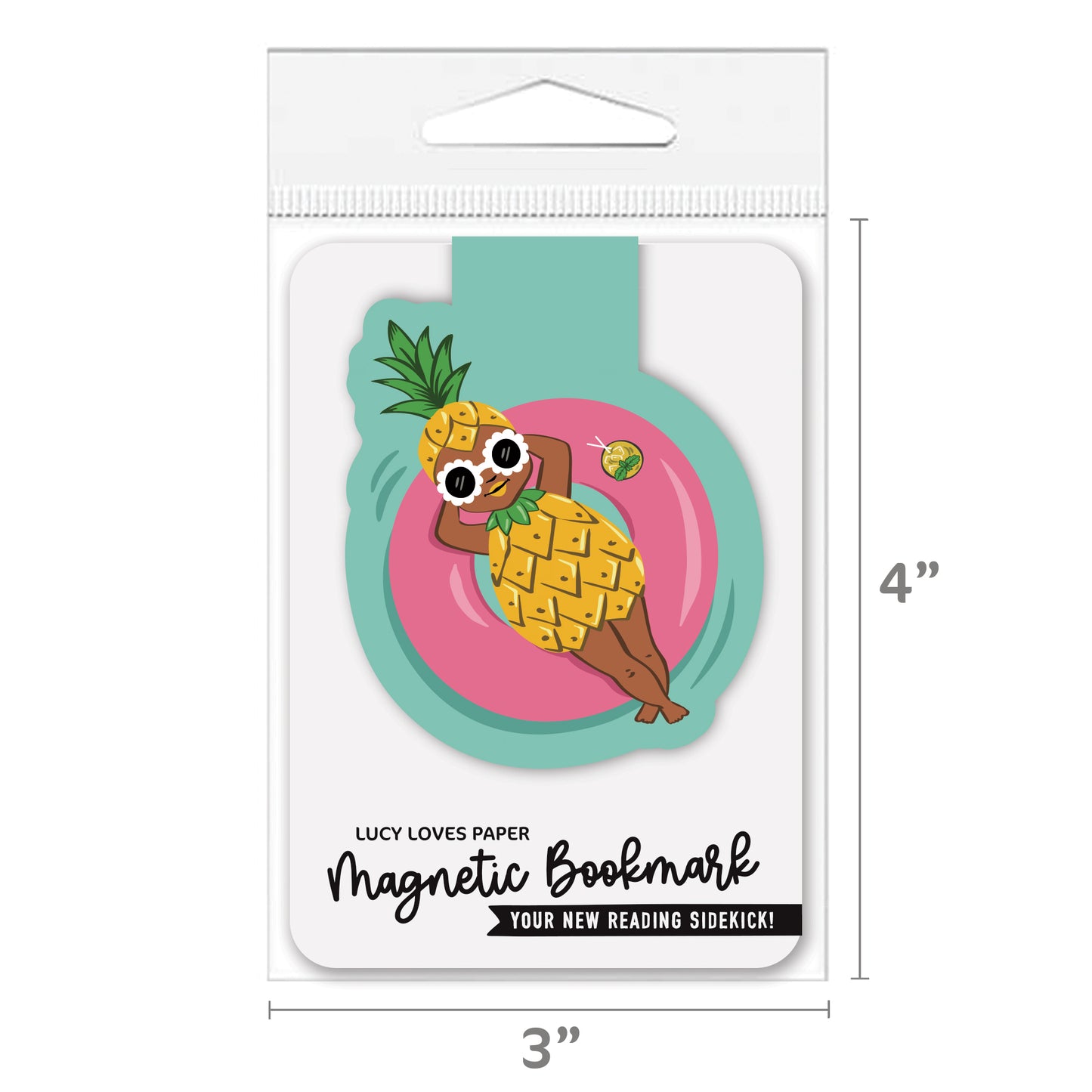 PINEAPPLE POOL GIRL | MAGNETIC BOOKMARK