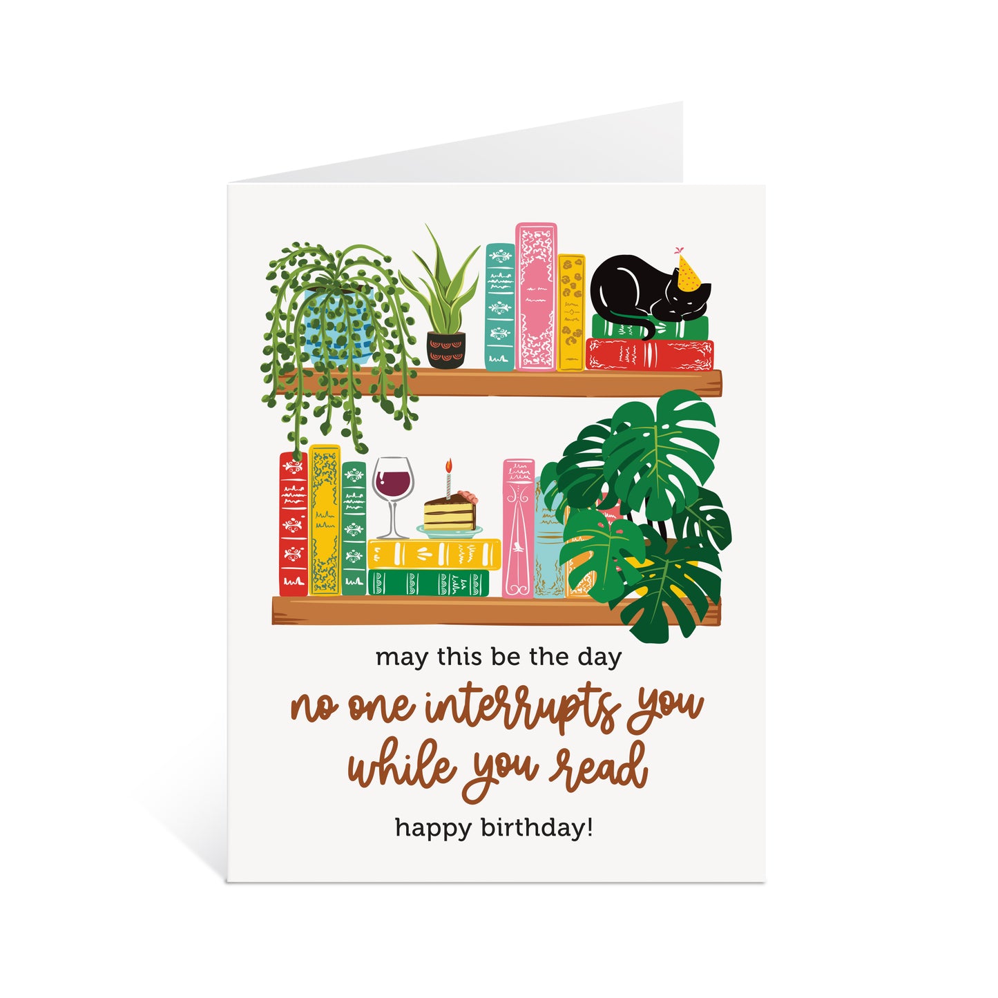 WHILE YOU READ BIRTHDAY CARD