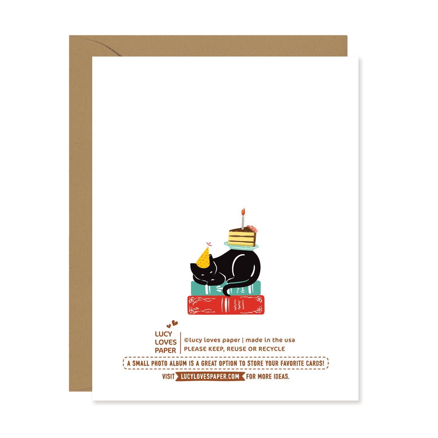 WHILE YOU READ BIRTHDAY CARD