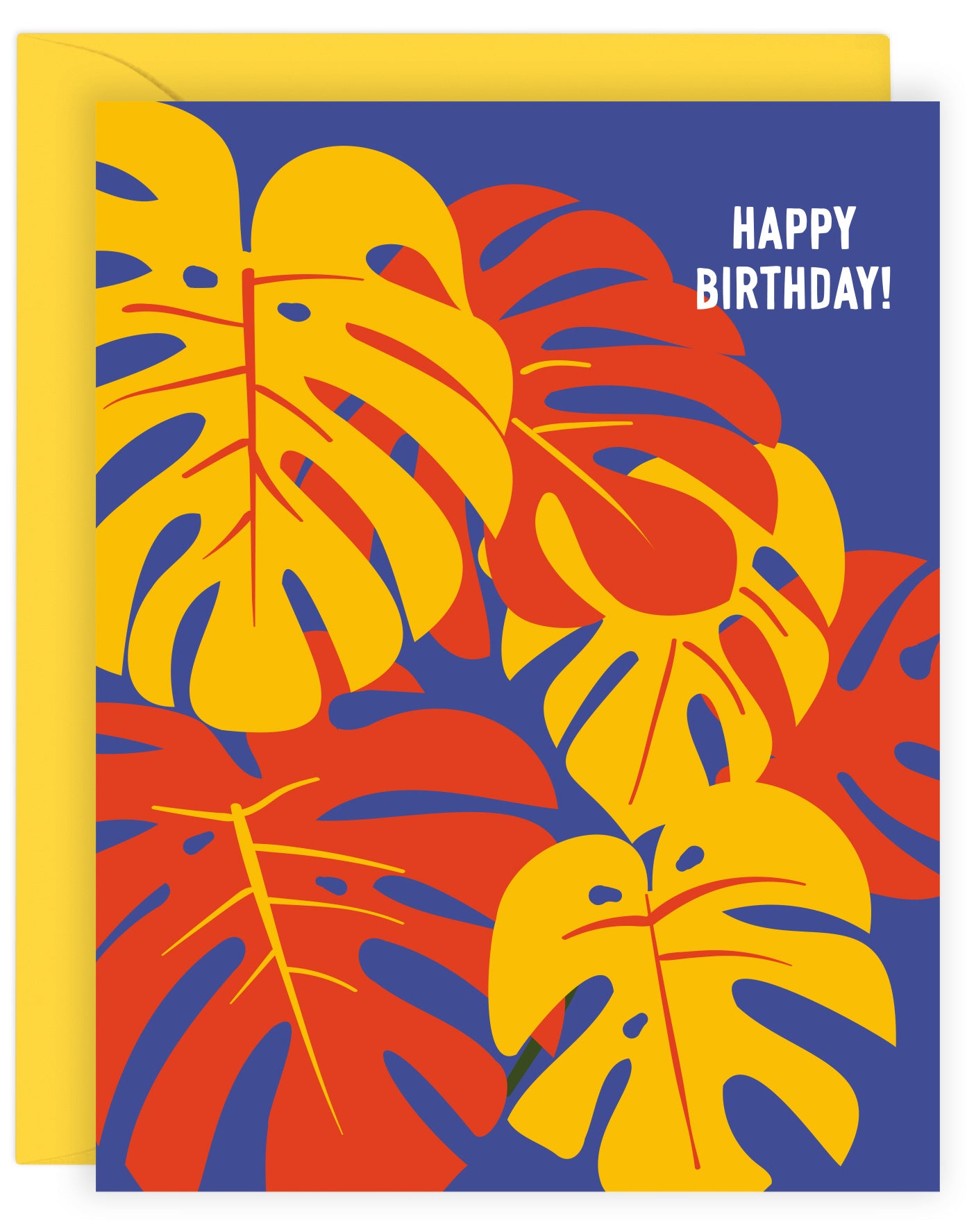 COLORFUL MONSTERA CARD