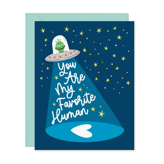 YOU'RE MY FAVORITE HUMAN CARD