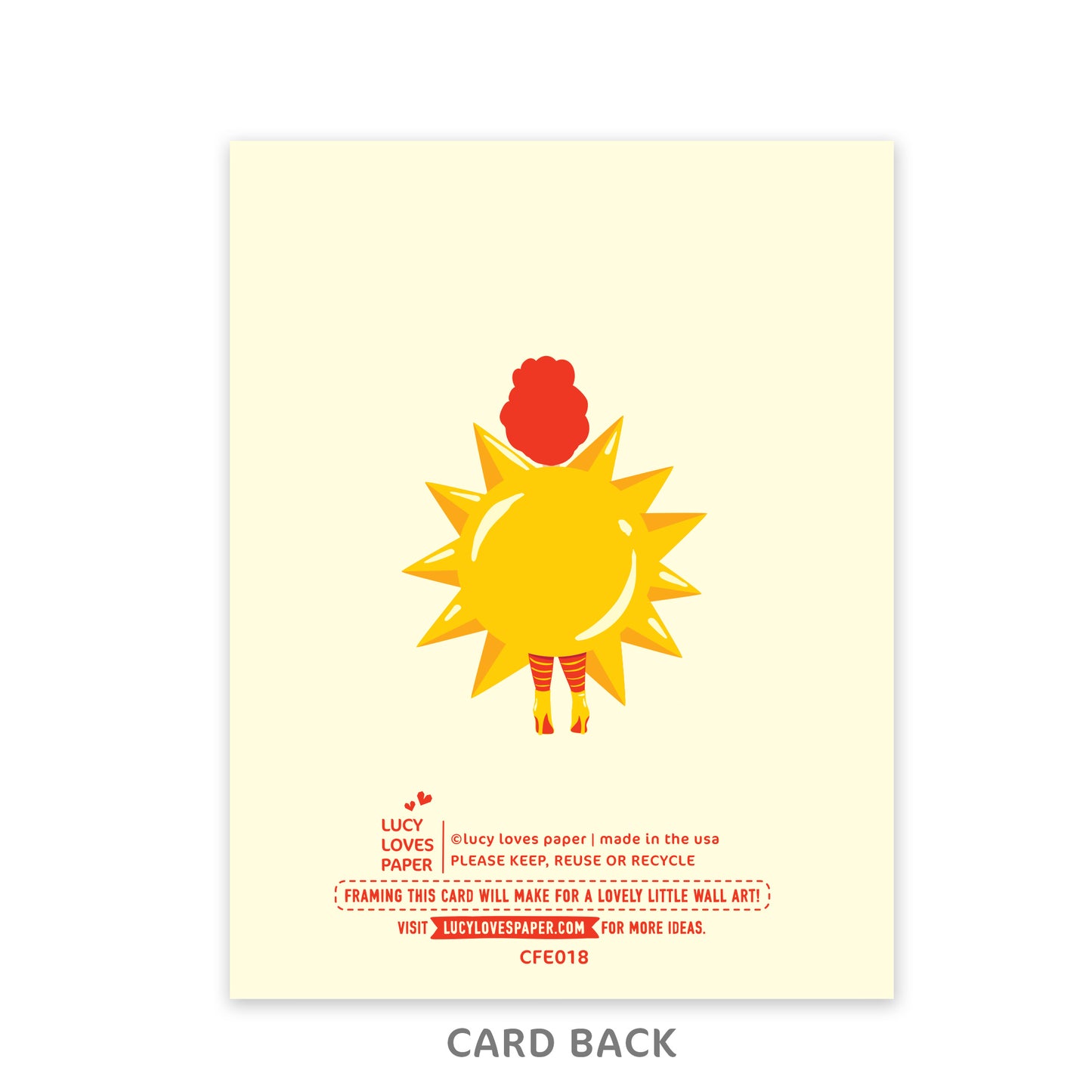 SENDING YOU SUNSHINE card