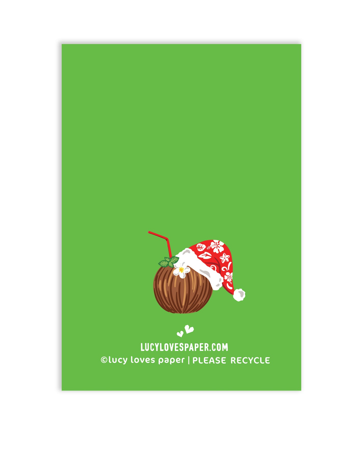 TROPICAL SANTA ENCLOSURE CARD