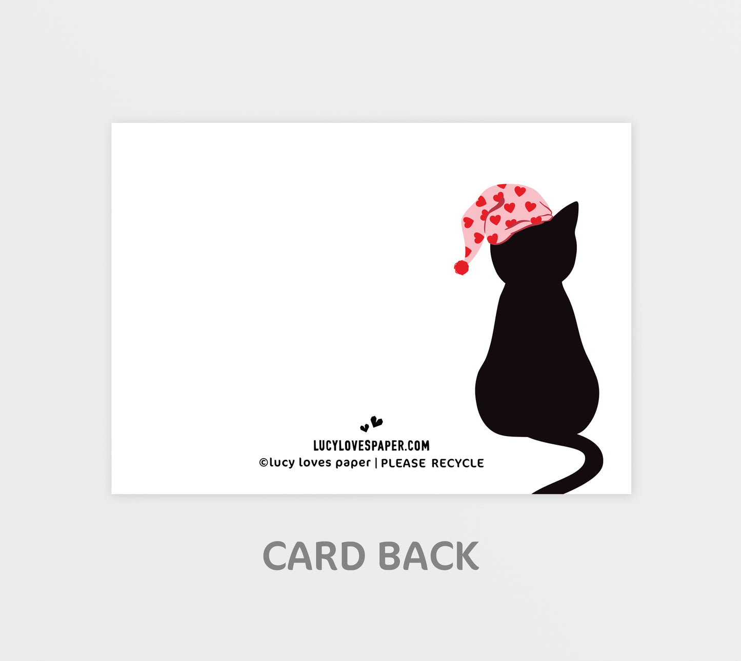 BLACK CAT LOVE | Mini Personal Notecards