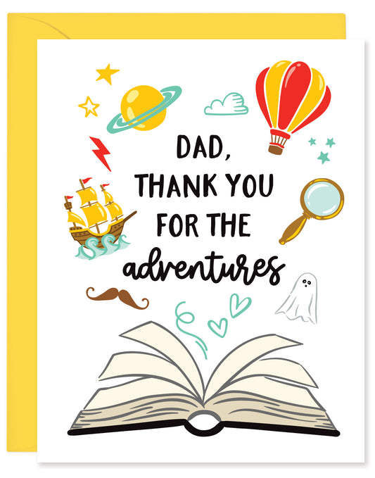 BOOK ADVENTURES FATHER'S DAY CARD
