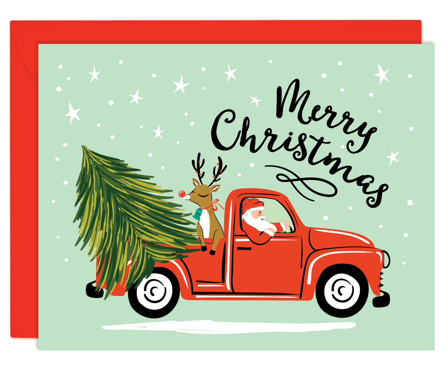 NOEL TRUCK CHRISTMAS CARD