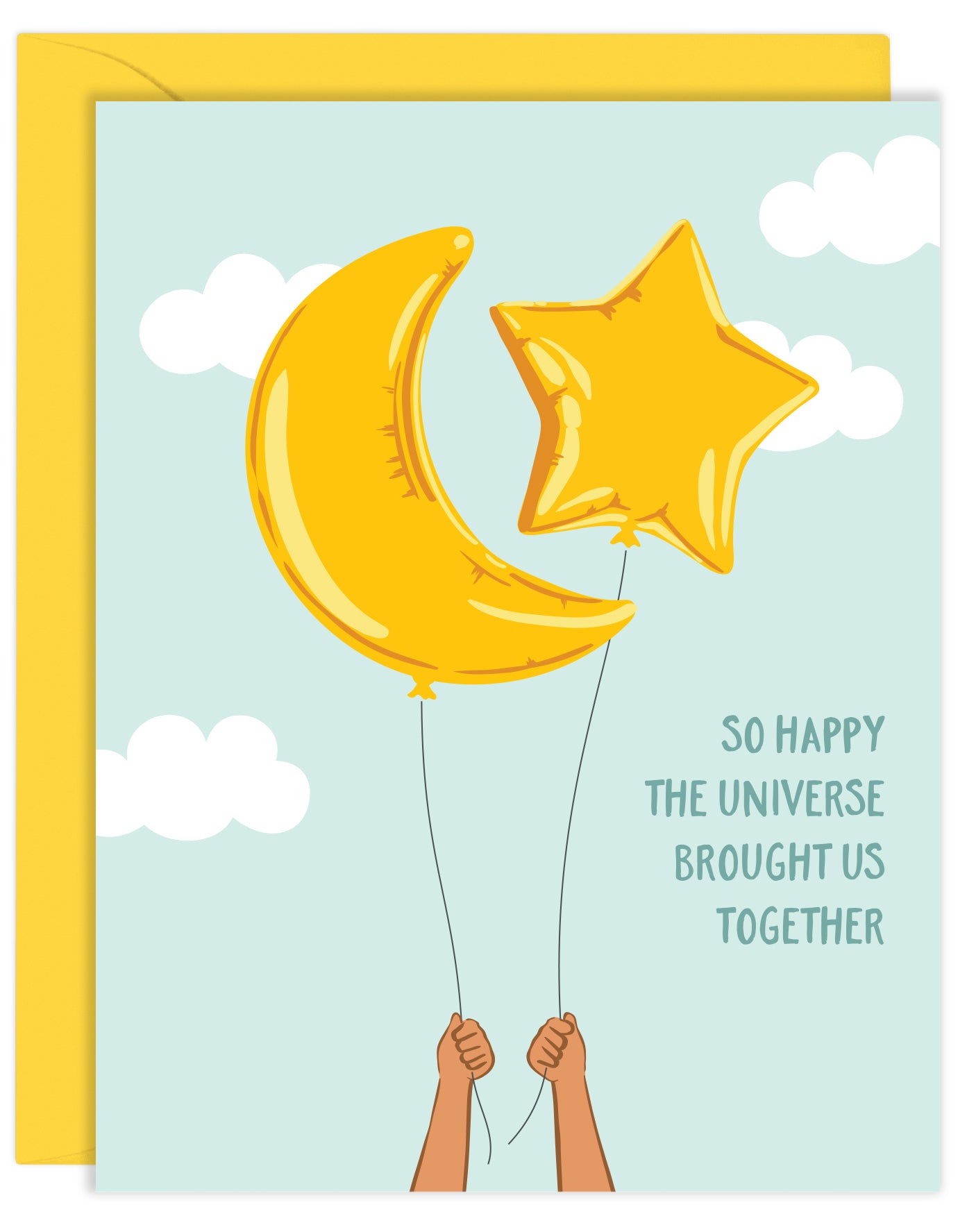 UNIVERSE BALLOONS LOVE CARD