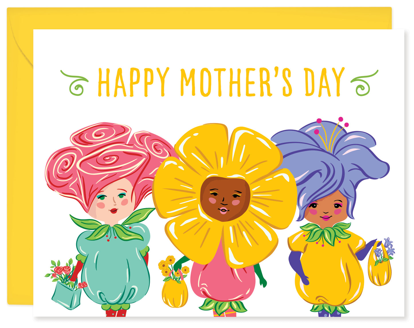 GARDEN GIRLS MOTHERS DAY CARD
