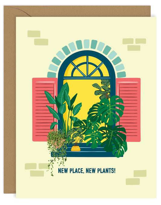 NEW PLACE, NEW PLANTS CARD
