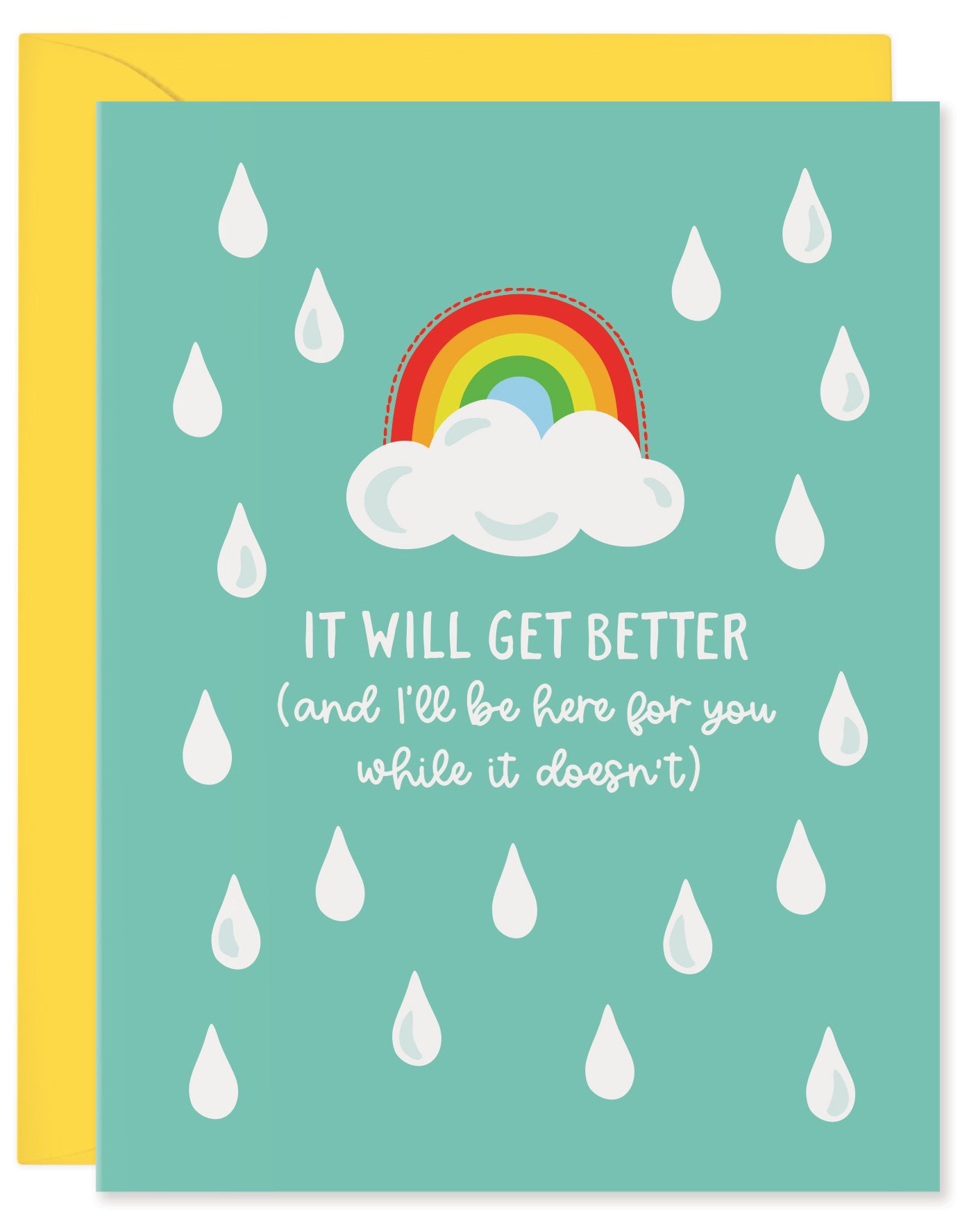 WHILE IT DOESN'T SYMPATHY CARD