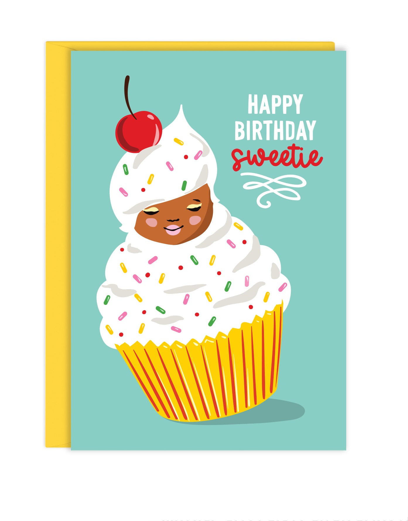 CUPCAKE SWEETIE MINI ENCLOSURE CARD