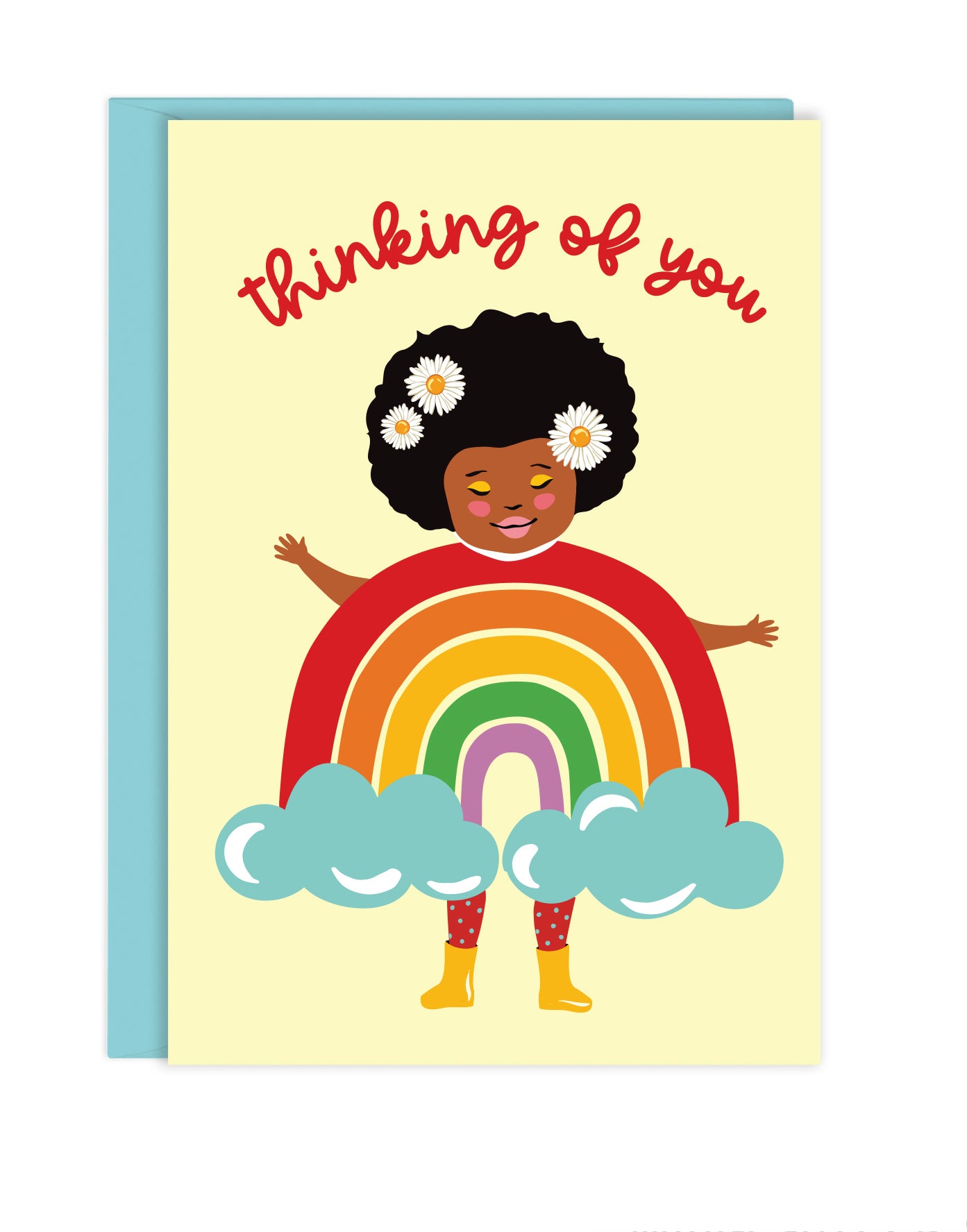 RAINBOW GIRL MINI ENCLOSURE CARD