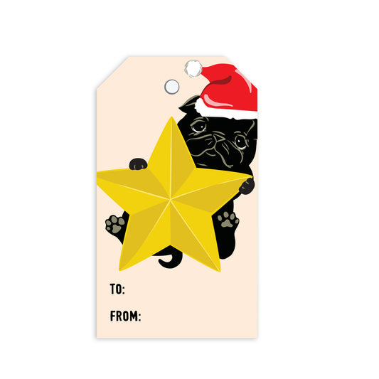 DOG CHRISTMAS GIFT TAG SET