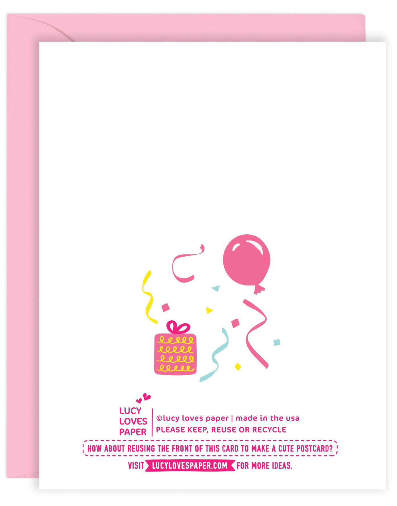 PINK BALLOON LADY BIRTHDAY