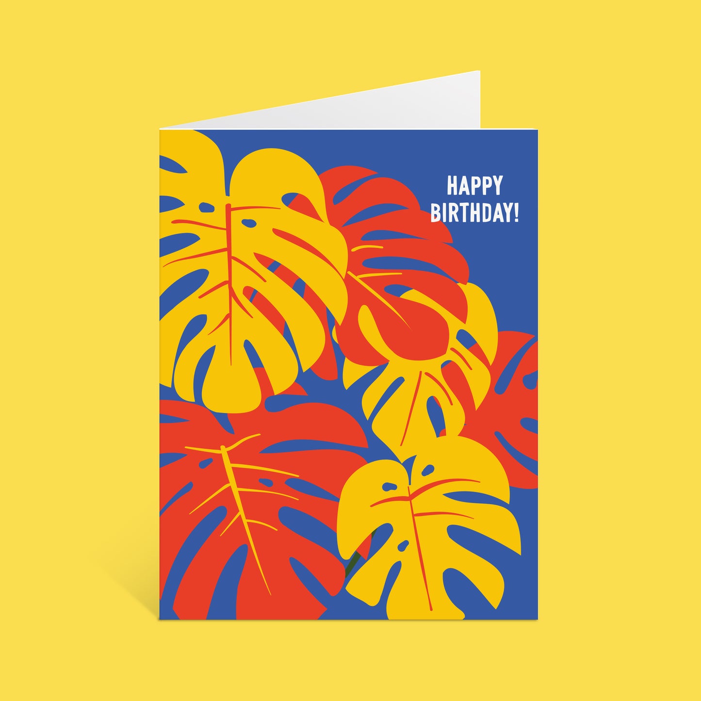 COLORFUL MONSTERA CARD