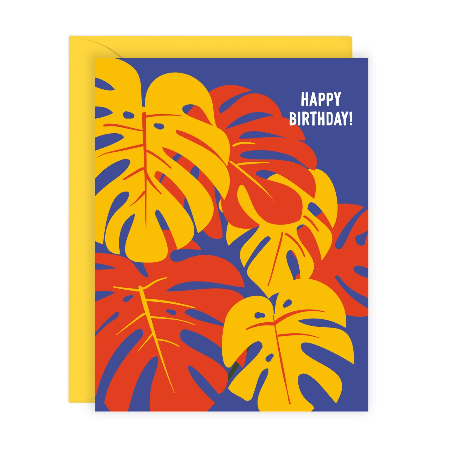 COLORFUL MONSTERA CARD