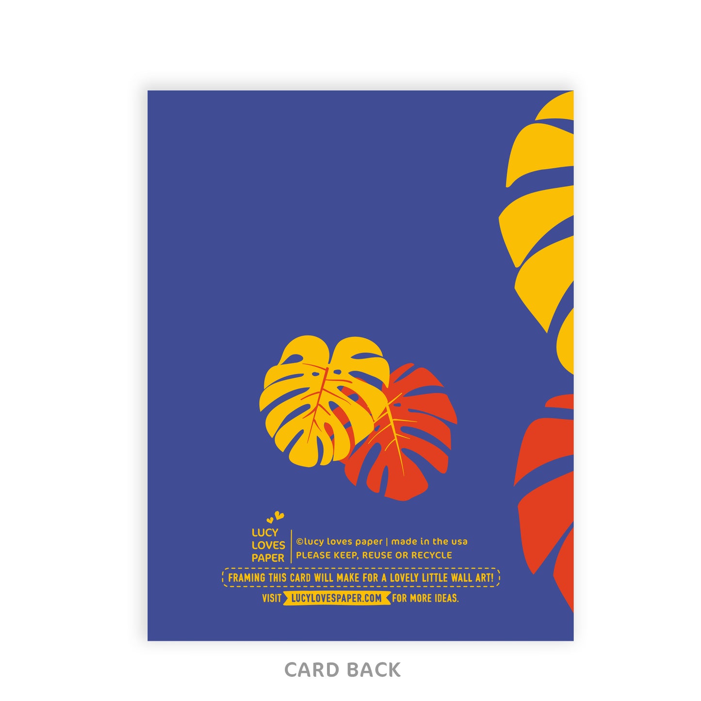 COLORFUL MONSTERA CARD