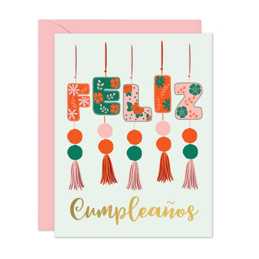 CUMPLEAÑOS ORNAMENTS | Gold Foil