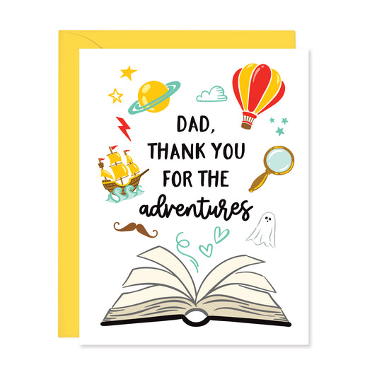 BOOK ADVENTURES FATHER'S DAY CARD