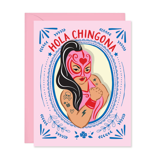 HOLA CHINGONA CARD IN SPANISH