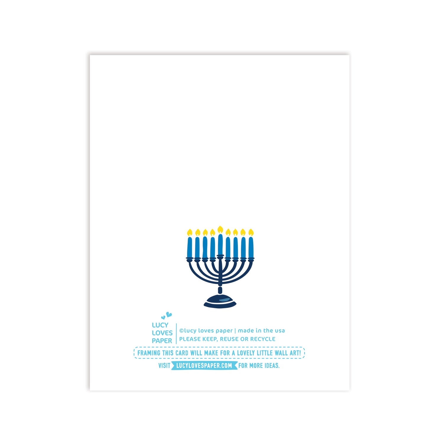 LET IT GLOW HANUKKAH CARD