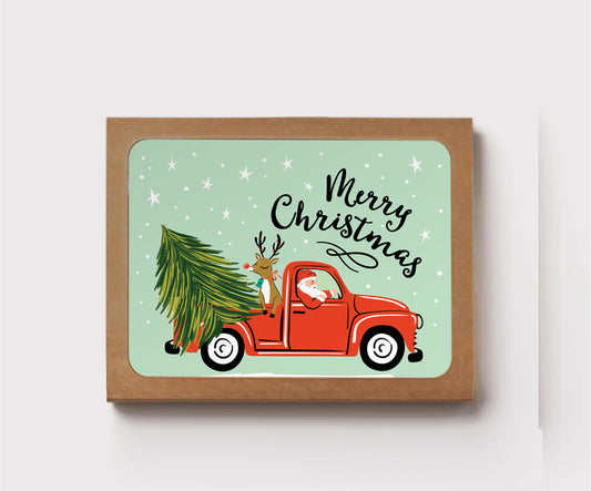 BOX SET | NOEL TRUCK CHRISTMAS CARD