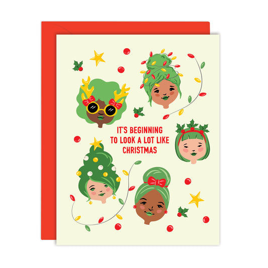 FUNNY GIRL GANG CHRISTMAS CARD