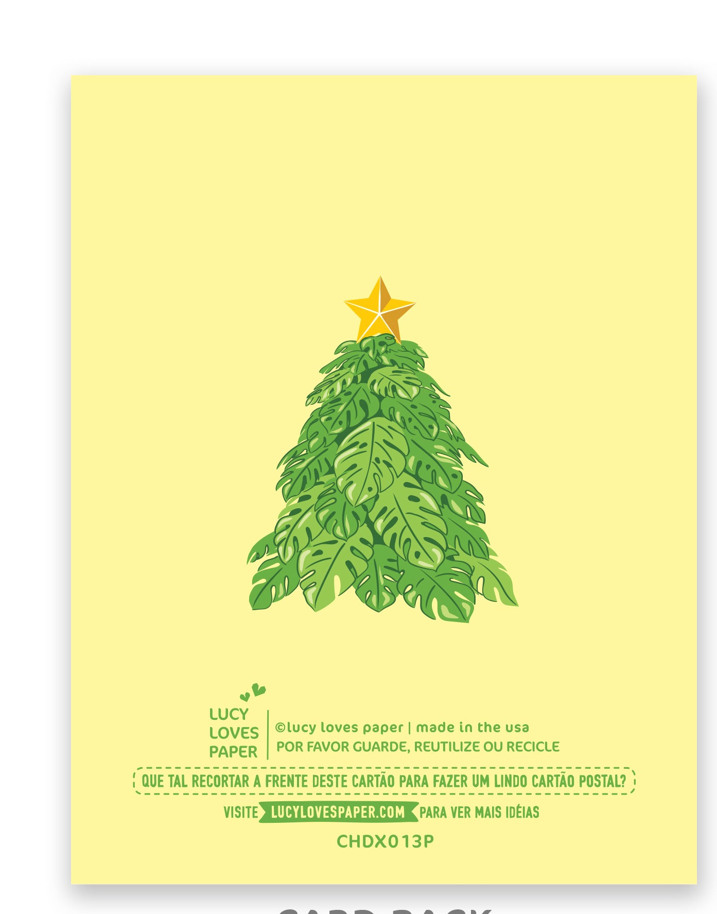 BOX SET | FELIZ NATAL MONSTERA CHRISTMAS TREE