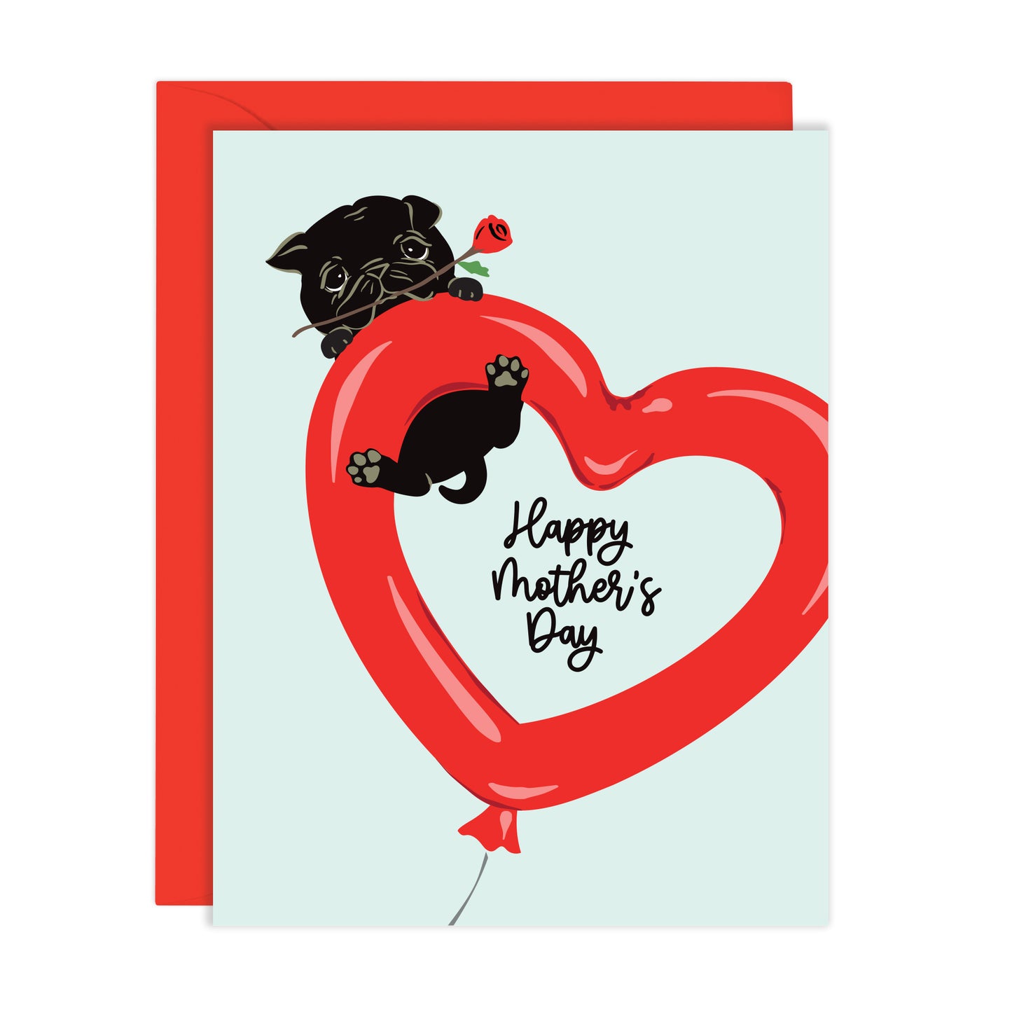 BALLOON DOG MOTHERS DAY CARD