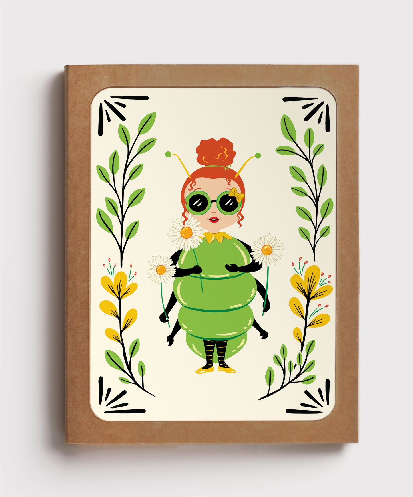 BOX SET | LADY CATERPILLAR CARD