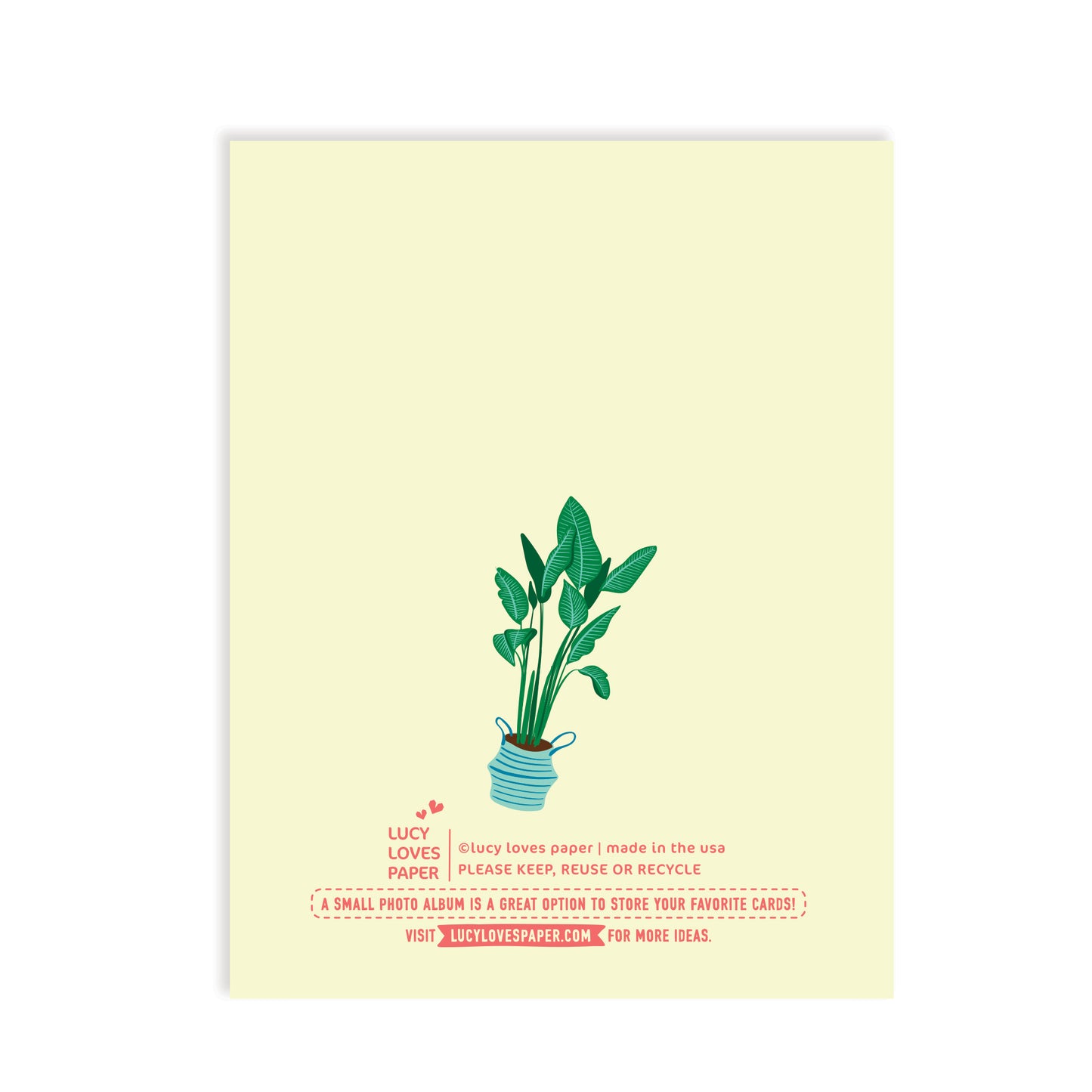 NEW PLACE, NEW PLANTS CARD