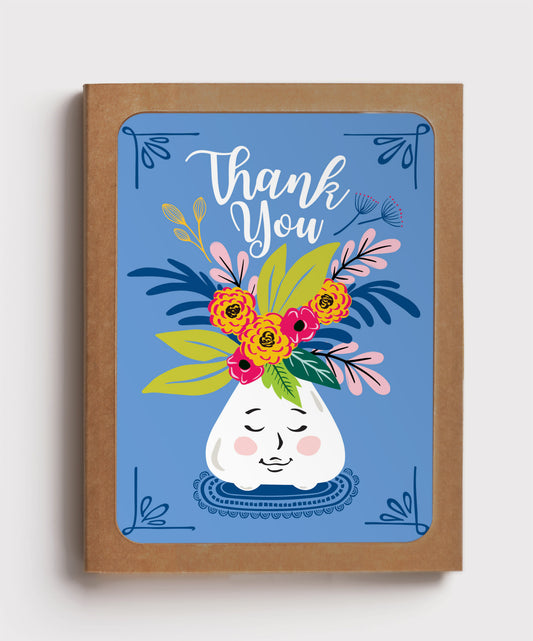 BOX SET | HAPPY FLOWER POT THANK YOU CARD