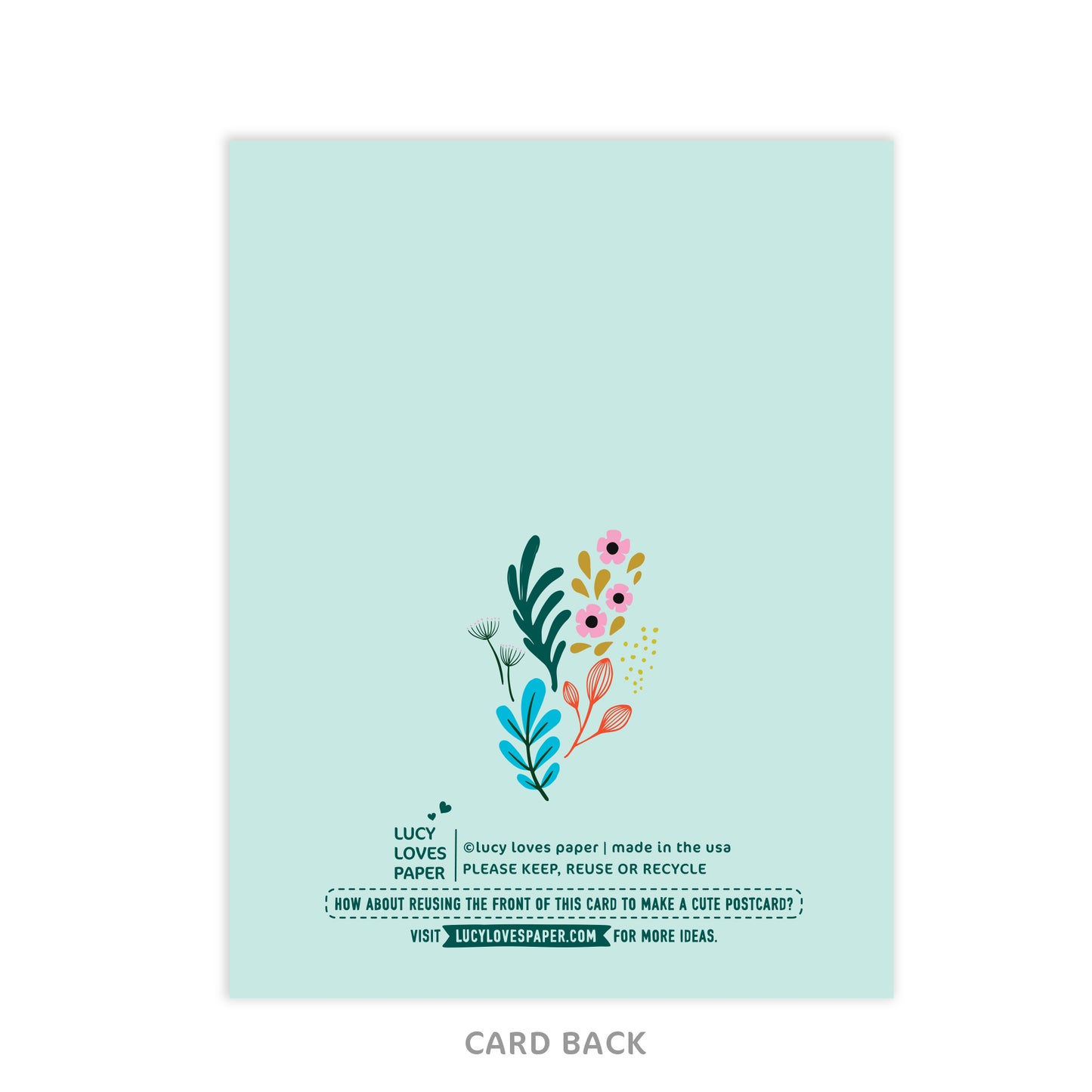 FLORAL THANK YOU CARD