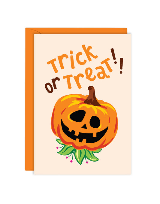 SPOOKY CUTE PUMPKIN ENCLOSURE CARD