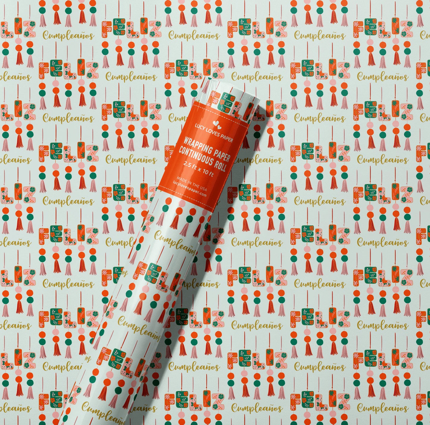 FELIZ CUMPLEAÑOS WRAPPING PAPER ROLL