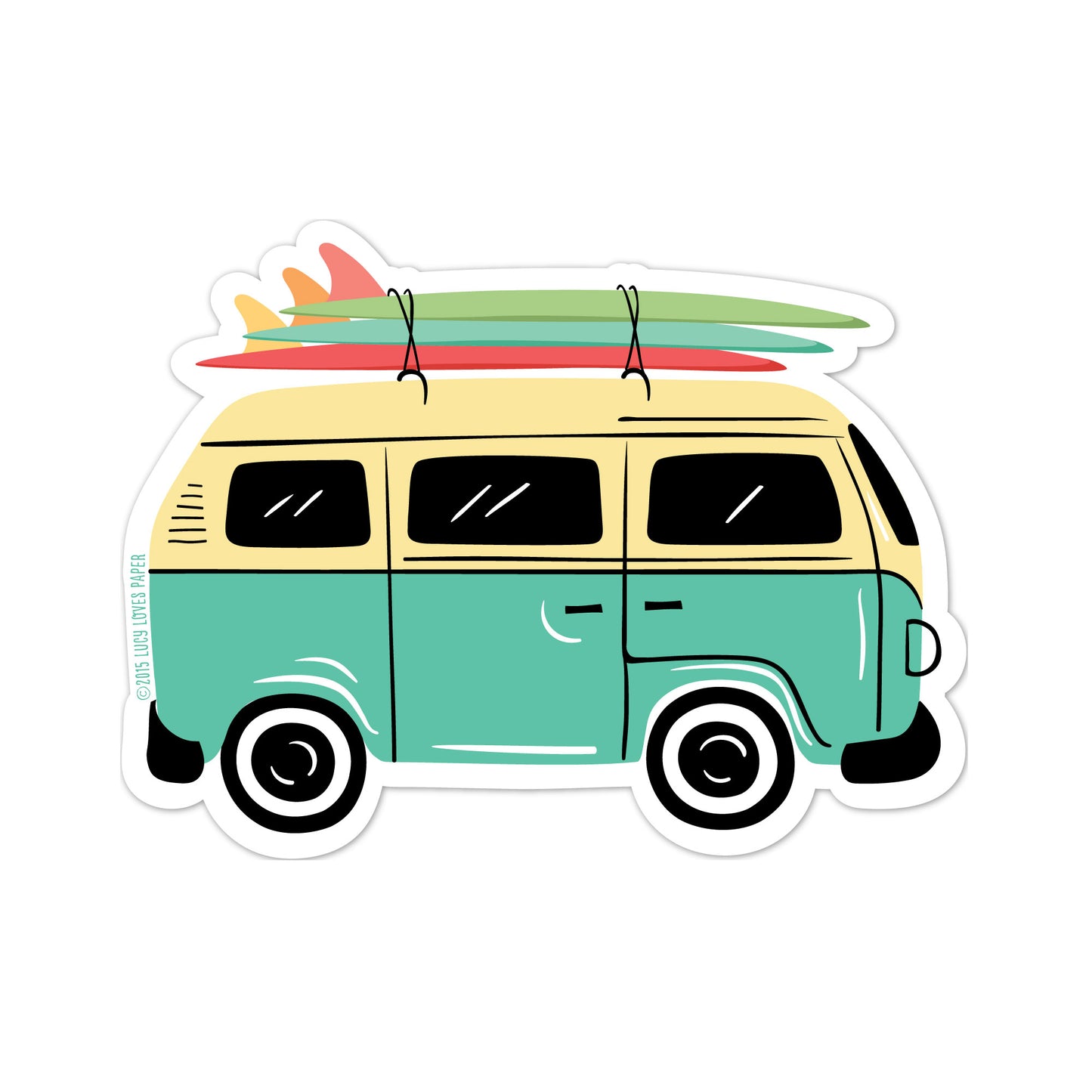 VAN SURF LIFE STICKER