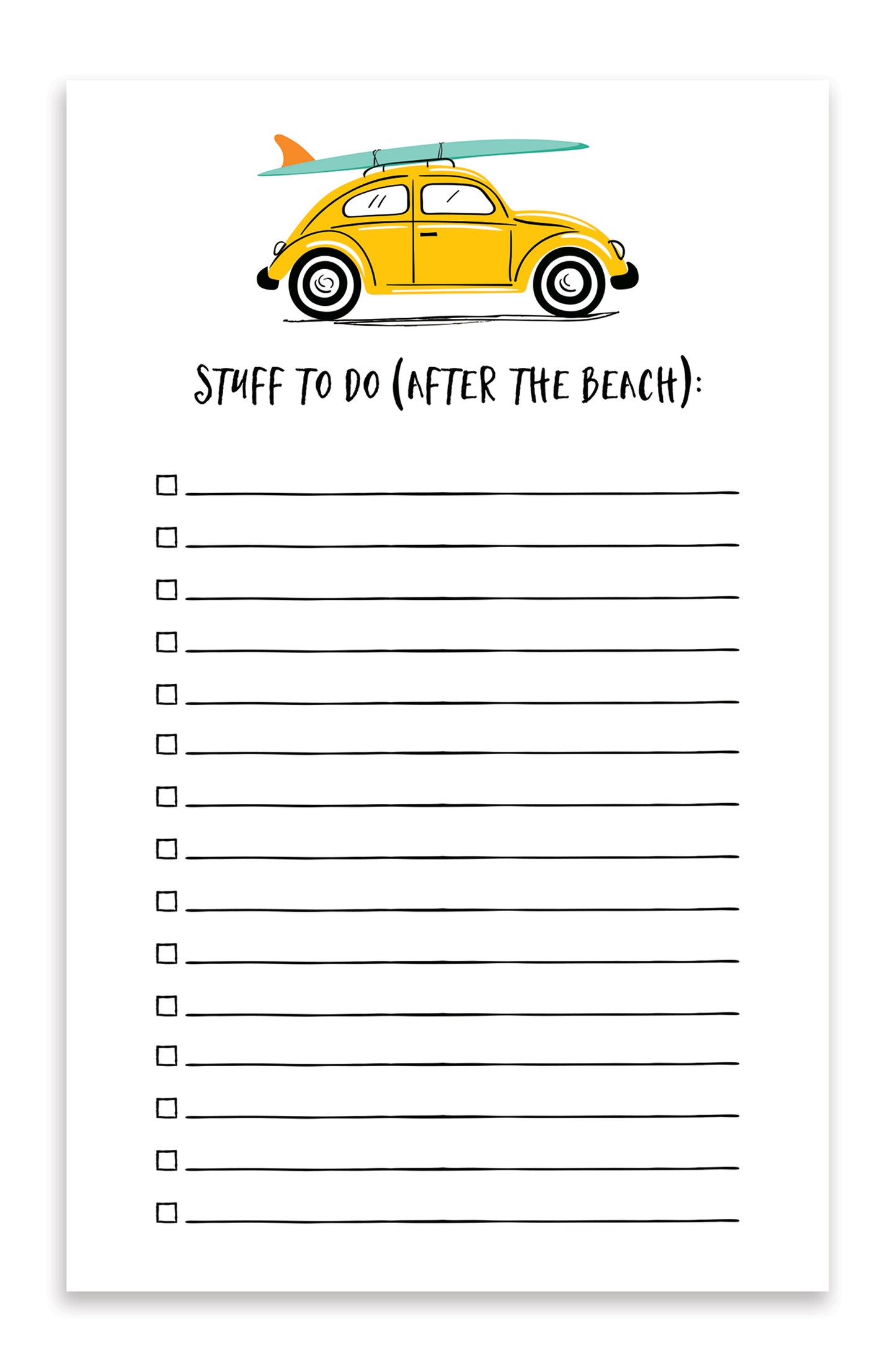 STUFF TO DO (AFTER THE BEACH) - surf notepad