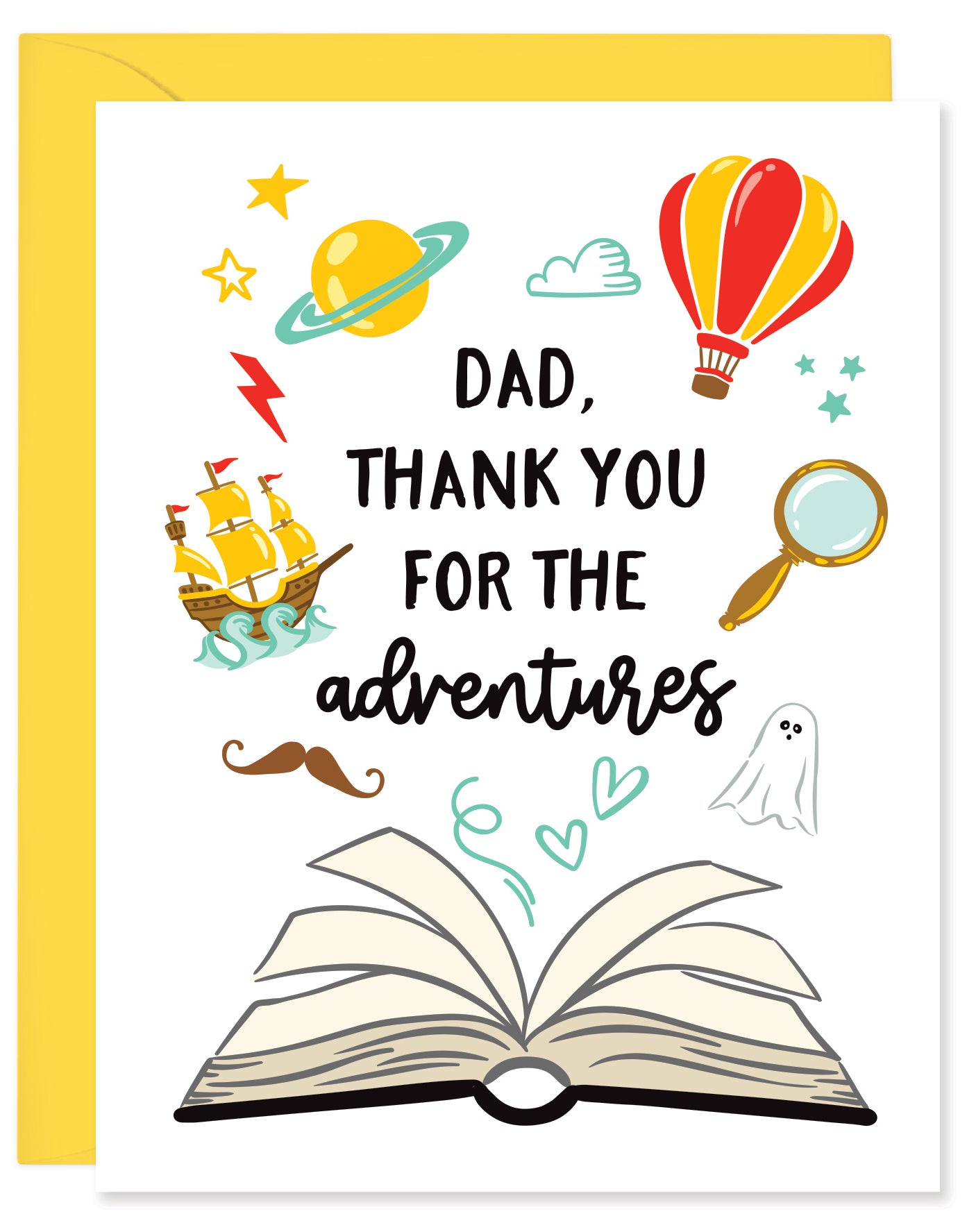 BOOK ADVENTURES FATHER'S DAY CARD