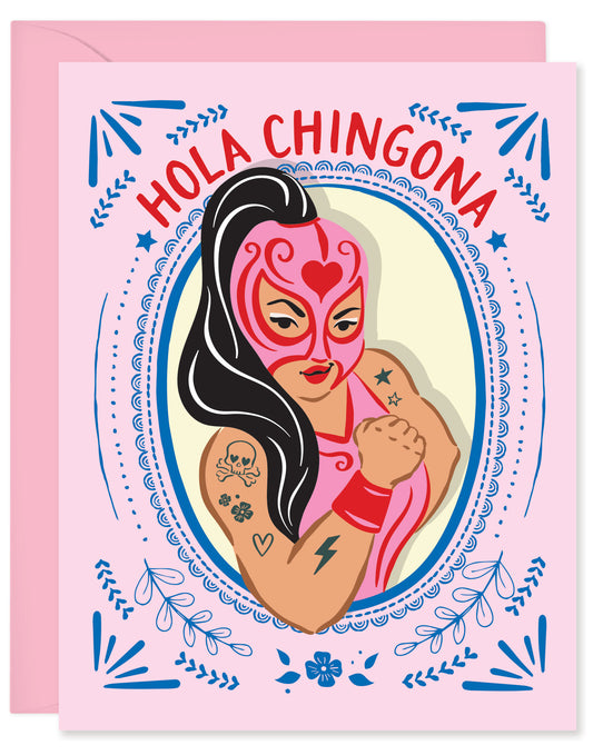 HOLA CHINGONA CARD IN SPANISH