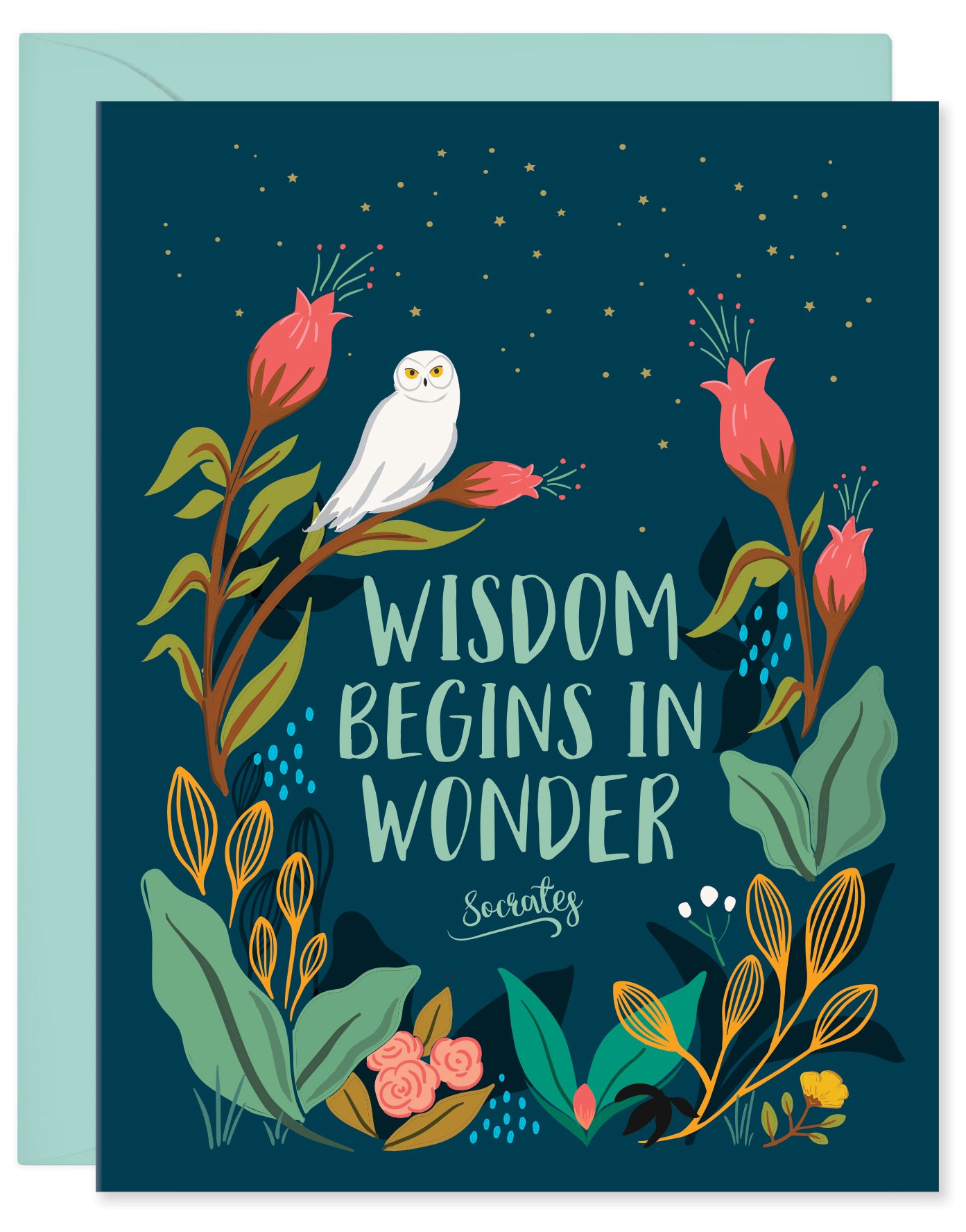 WISDOM BEGINS IN WONDER CARD
