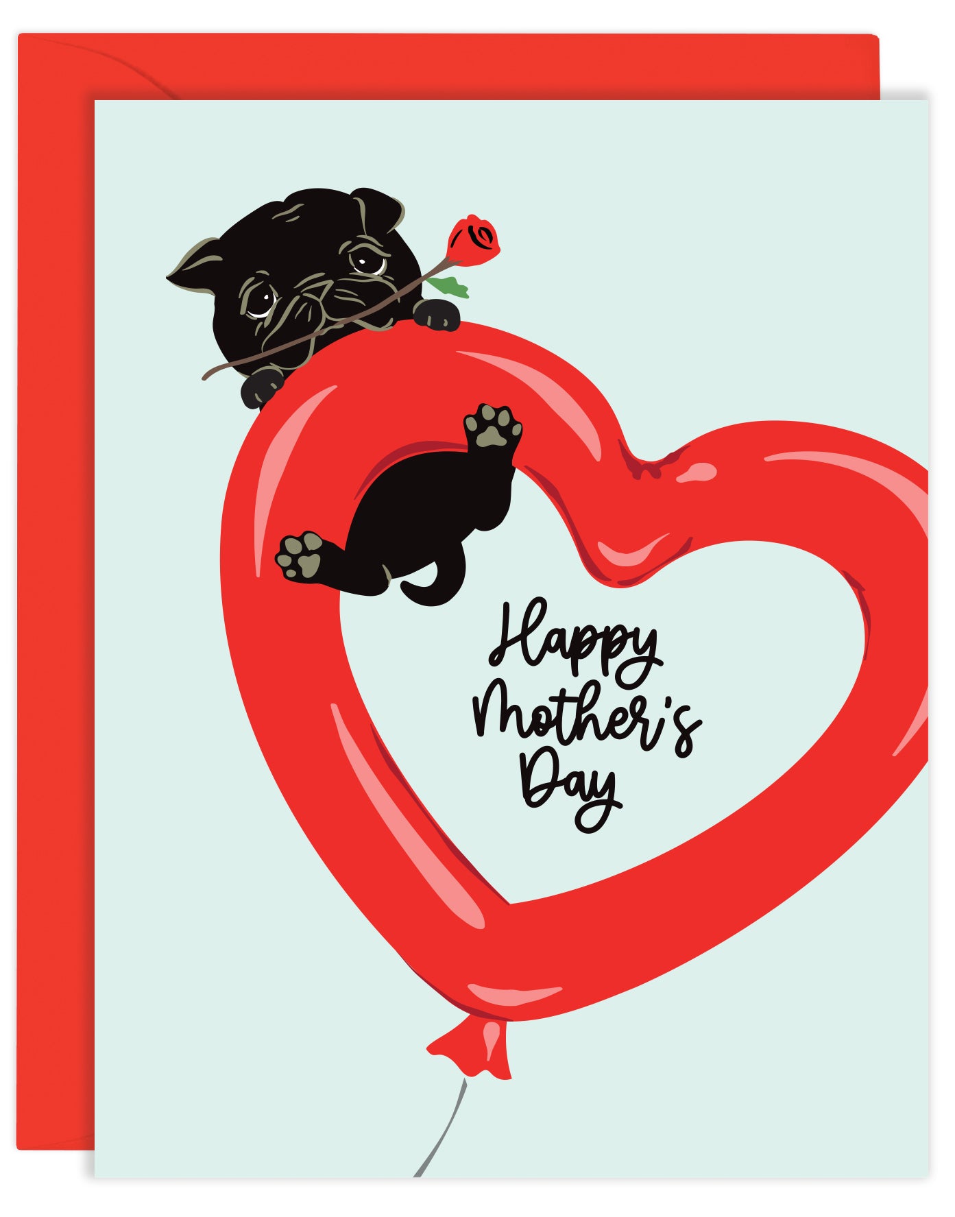 BALLOON DOG MOTHERS DAY CARD