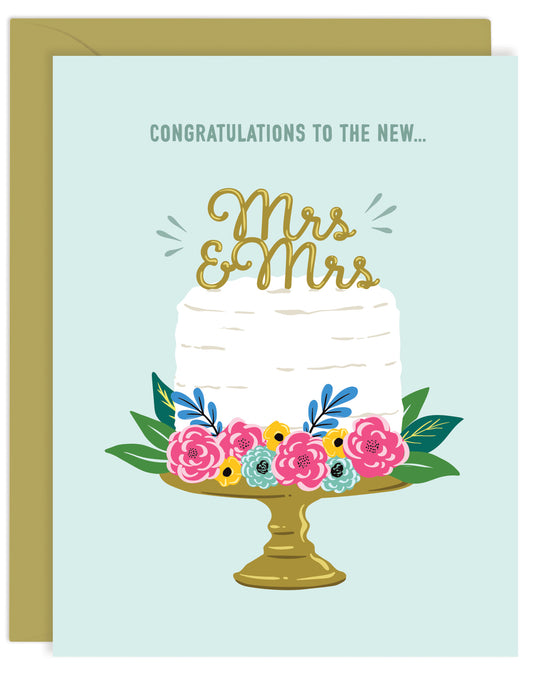 NEW MRS & MRS WEDDING CARD