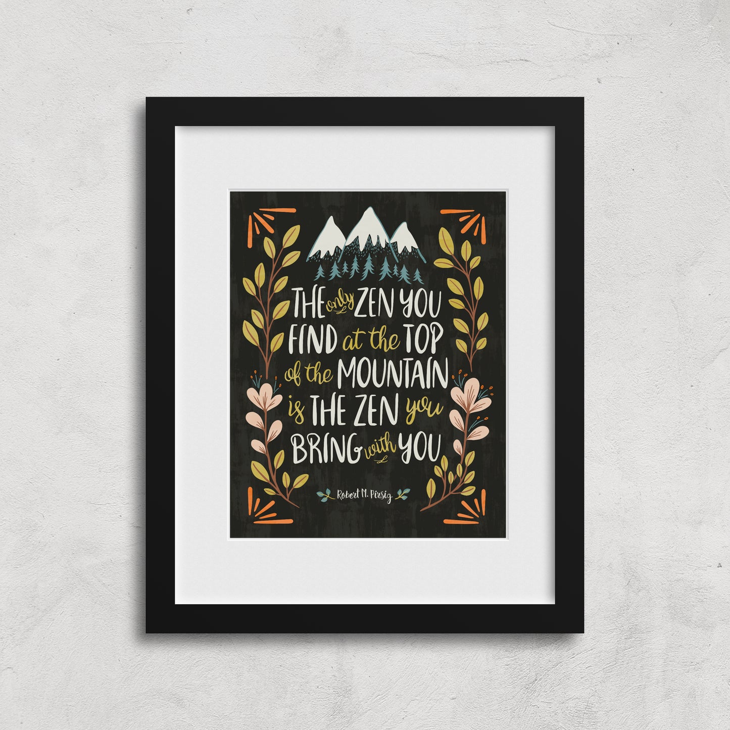 Zen Quote Art Print