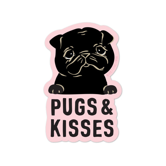 PUGS & KISSES STICKER