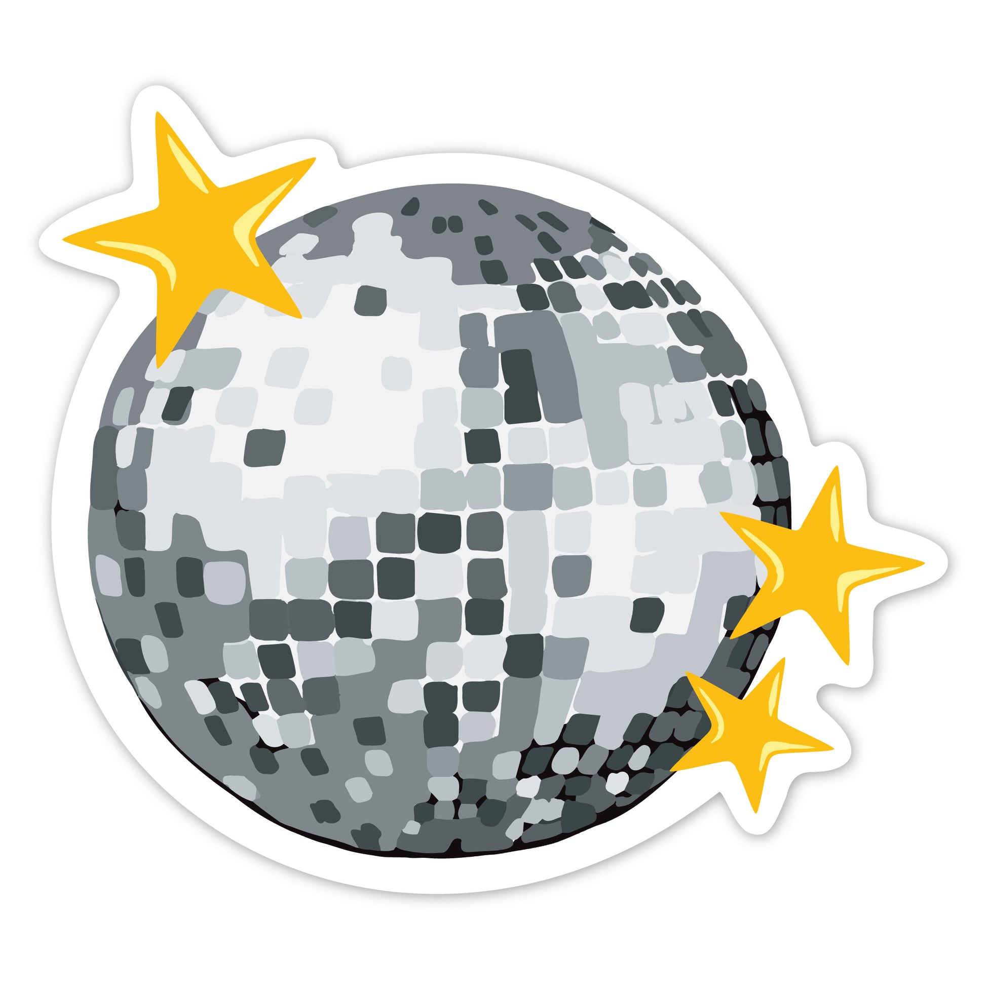 Detailed Disco ball Sticker – Random Accessories NYC