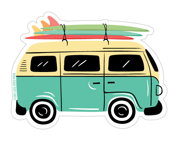 VAN SURF LIFE STICKER