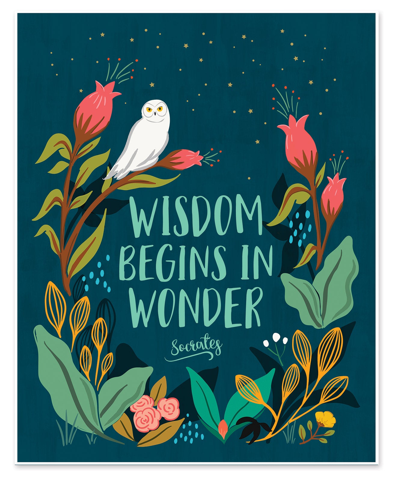 Wisdom Begins In Wonder Art Print