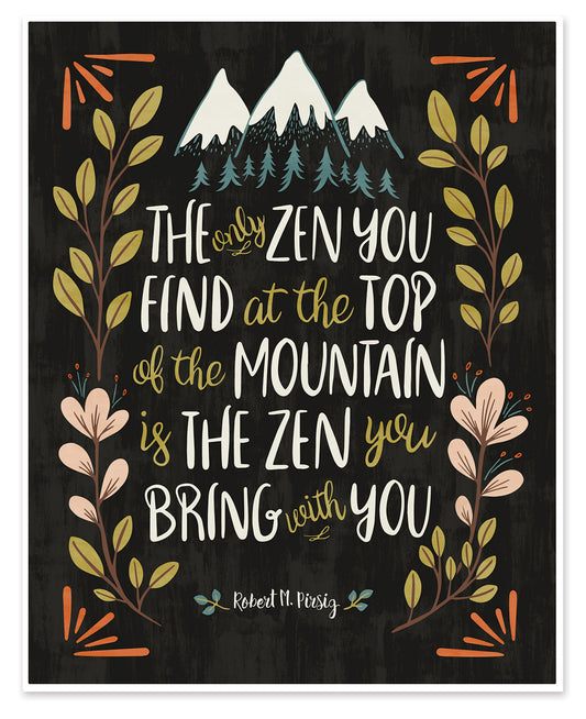 Zen Quote Art Print
